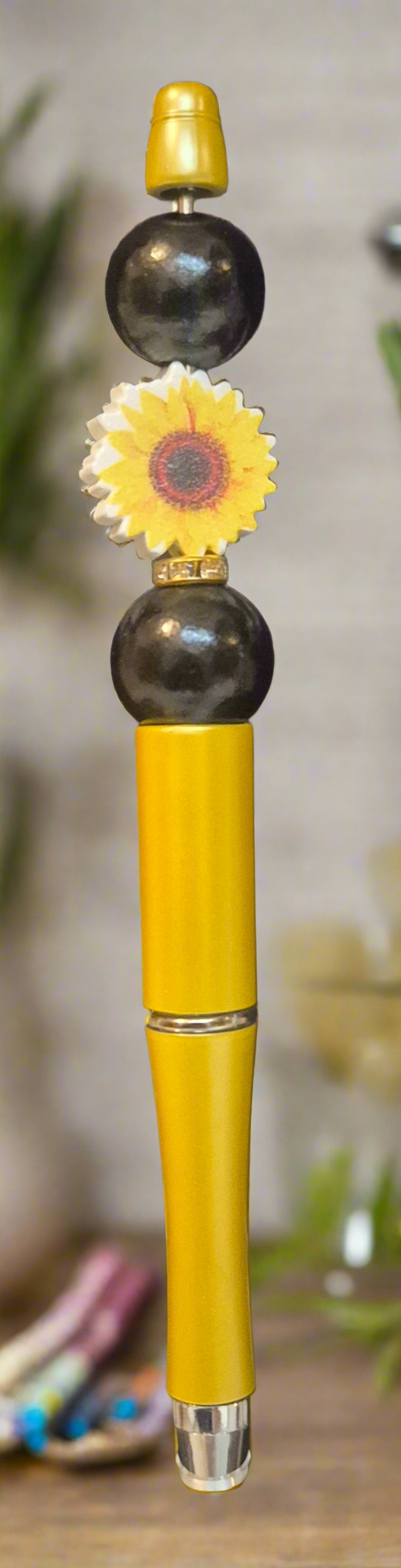 Sun flower Beaded Pens